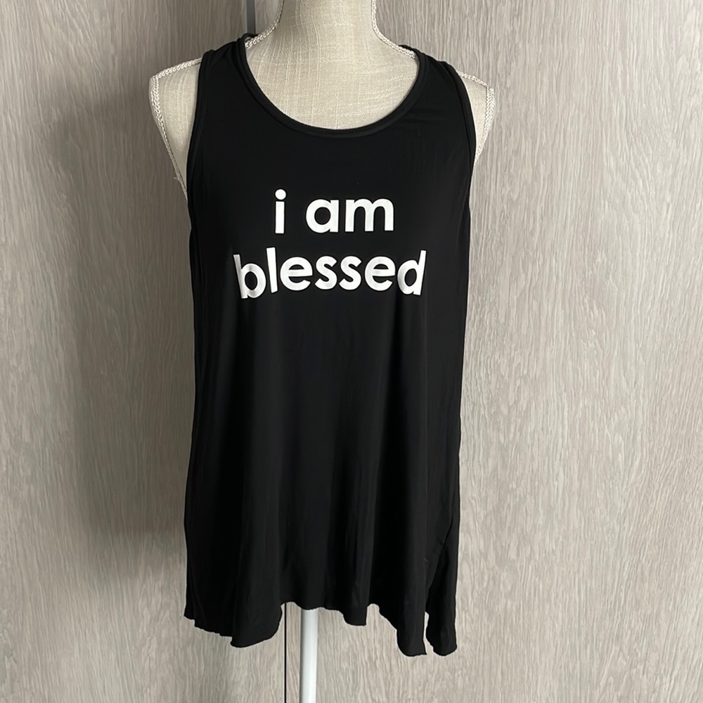 Peace Love World I Am Blessed swing tank